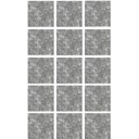 PLSTENÉ PODLOŽKY NA NÁBYTkové STOLIČKY 3x3cm 15 ks