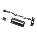 ZÁMKA DVERÍ, BLOK, REŤAZOVÝ ZÁMOK, BLACK SET + SKRUTKY