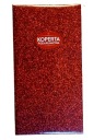 Darčeková obálka, bordová farba, trblietky, 17 cm x 9 cm