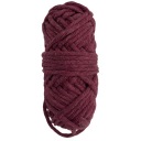 Macrame šnúra, 3mm bavlna, 20m, bordová, točená