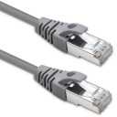Qoltec FTP CAT5e Patchcord kábel 2xRJ-45 1m vysokorýchlostný zlatý tienený