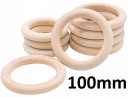 Drevený kruh pre MACRAME Tyč na záclony 100mm 1 ks