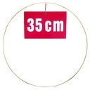 ZLATÝ prsteň/ráfik pre lapače snov a makramé 35 cm