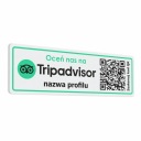 Ohodnoťte nás na Tripadvisore QR – nálepka 7x22