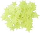 Fluorescenčné hviezdy, 100 kusov, žlté