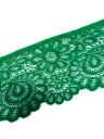 ŠTÝLOVÁ OZDOBNÁ ČIPKA 8CM, ELASTICKÁ, ZELENÁ