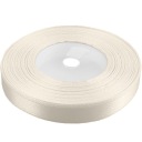 Stuhy ecru saténová stuha 12mm 32mb