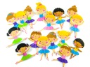 Farebné PENOVÉ NÁLEPKY BALLET TANEČNÉ VEĽKÉ 8 cm