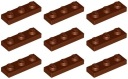 LEGO PLATE 3623 1x3 hnedá NOVINKA (5g) 9 ks.
