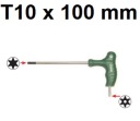 Kľúč TORX T10, TX10 s rukoväťou Jonnesway H10MT10100