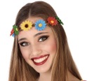 VENCOVÁ ČELENKA S FAREBNÝMI KVETMI K JARNÉMU HIPPY OUTFITU