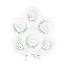 Prijímanie Balóniky Sväté prijímanie IHS strieborné Eukalyptové prijímanie 30cm 6ks