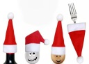 10x MINI SANTA HAT DEKORACIA FĽAŠOVÝ PRÍBOR