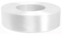 Saténová stuha 25 mm 32 m - biela