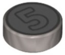 LEGO 98138pb174 1x1 hladká dlaždica COIN 5 (1g)