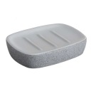 Miska na mydlo Bisk Stone šedá 06312