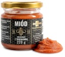 Med smotanový S JAHODOU 220g jahodový med