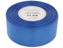 Ozdobná saténová stuha, 38 mm, tmavomodrá