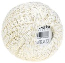 Cordonek Opus DAISY METALIC METALLIC 30g/200m farba BIELA ​​ZLATÁ