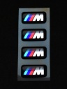 1 ks ZNAK BMW M-POWER ODZNAK LOGO NA ZLIATINÝCH DISKOCH VOLANT 17x9 CHROM.