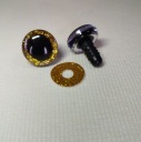 Oči 20 mm zlaté Pár pre hračky maskota Trblietavé svorky