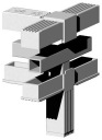 Plastový konektor jadra met 25x25x1,5 3D4 V25 MS