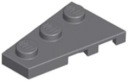 LEGO KRÍDLO TMAVO SIVÁ ĽAVÉ 43723