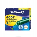 Zelené náboje Pelikan 6 ks.