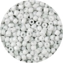 biele KORÁLKY SKLENENÉ MALÉ 2mm SOUTHACHE 20g HIT