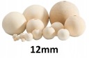 Korálky drevené guličky DIY handicraft 12mm 50ks