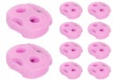 STOPKY SVORKA KONCA LINKY 3mm 10ks Ruž