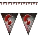 Vlajkový banner BLOOD HALLOWEEN krvná nemocnica 1000 cm