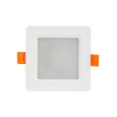Zapustený podhľadový panel štvorcový 5W 230V biely