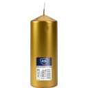 BISPOL Aura 48H valcová sviečka 15CM SW60/150 ZLATÁ METALIKA