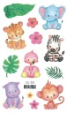 Umývateľné tetovanie pre deti GLITTER ANIMALS EG159