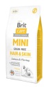 Brit Care Dog MINI suché krmivo pre psov s lososom a sleďom bez obilnín 400 g