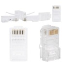 ZÁSTRČKA INTERNETOVÁ ZÁSTRČKA RJ45 8P8C ZLATÁ 4 KS
