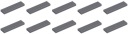 LEGO dlaždice 1x4 C. Grey 2431 4211053 - 10ks