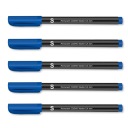 Jemné pero 0,4 mm DVD fóliové pero Blue Set x5