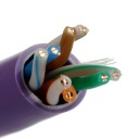 Krútený pár Ethernet kábel, kat. 5e U/UTP LSZH, 1 m drôt. Molex