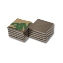 Neodymový magnet 10x10x1 mm s 3M lepiacou páskou 10 ks