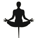 Meditácia Joga Lotosový kvet Pozícia na jogu Topper Black Plexi
