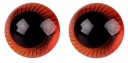 Oči pre hračky maskota 18 mm sukcinit - 1 pár