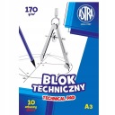 TECHNICKÝ BLOK A3 10 LIST BIELY ASTRA 170G