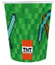 Pixel Paper Cups 6 kusov Narodeniny