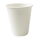 PAPIEROVÉ HRNČEKY, biele, hrnček na nápoje z cukrovej trstiny, 250 ml, STRONG, 10 ks.
