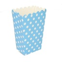 MODRÁ KRABIČKA NA POPCORN S ČORÝKAMI, 6 KS