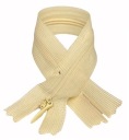 Pevný slamený zips, 22 cm
