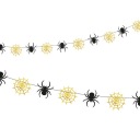 BANNER GARLAND HALLOWEEN SPIDER pavučinky DEKOR