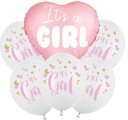 Ide o pôrodné balóny pre dievčatko Baby Shower 6 ks